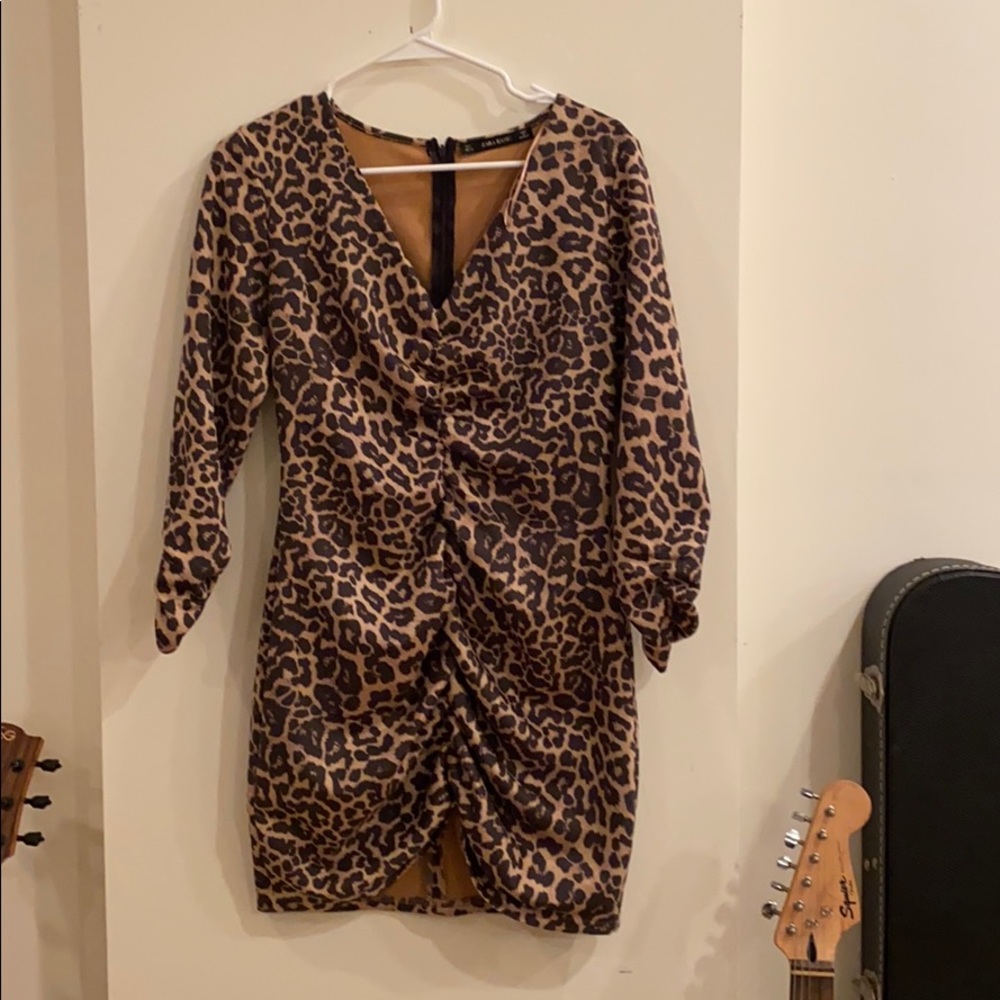 Zara leopard print dress